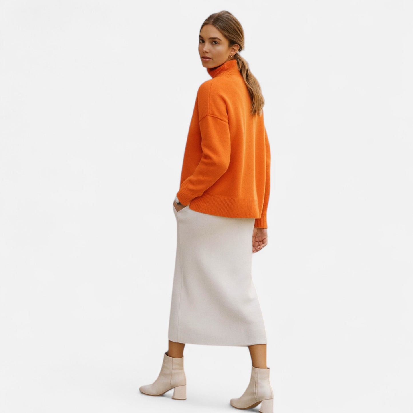 Velour Mode | Pull à col roulé élégant pour femme