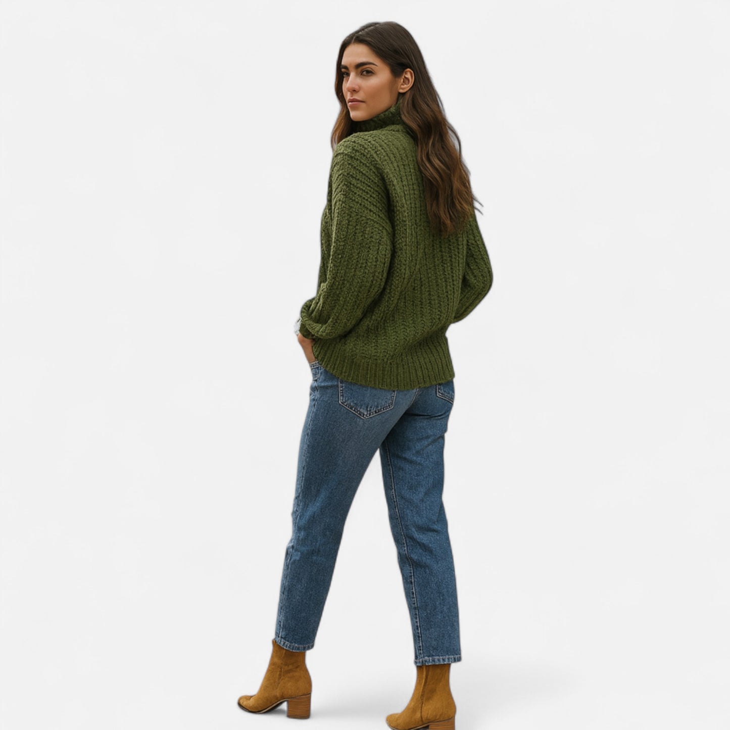 Velour Mode | Pulls en maille col roulé pour femme