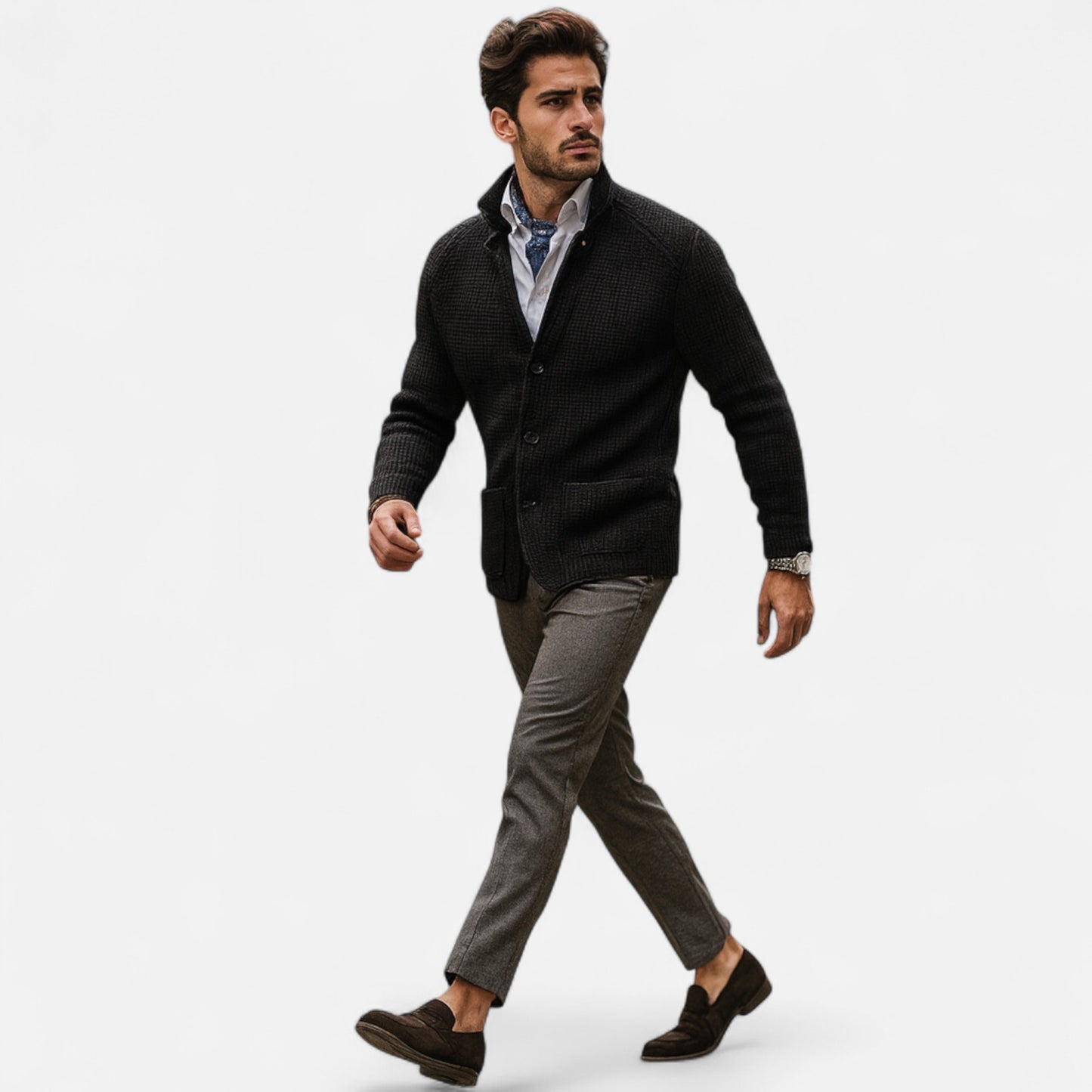 Velour Mode | Pull chaud en maille pour homme