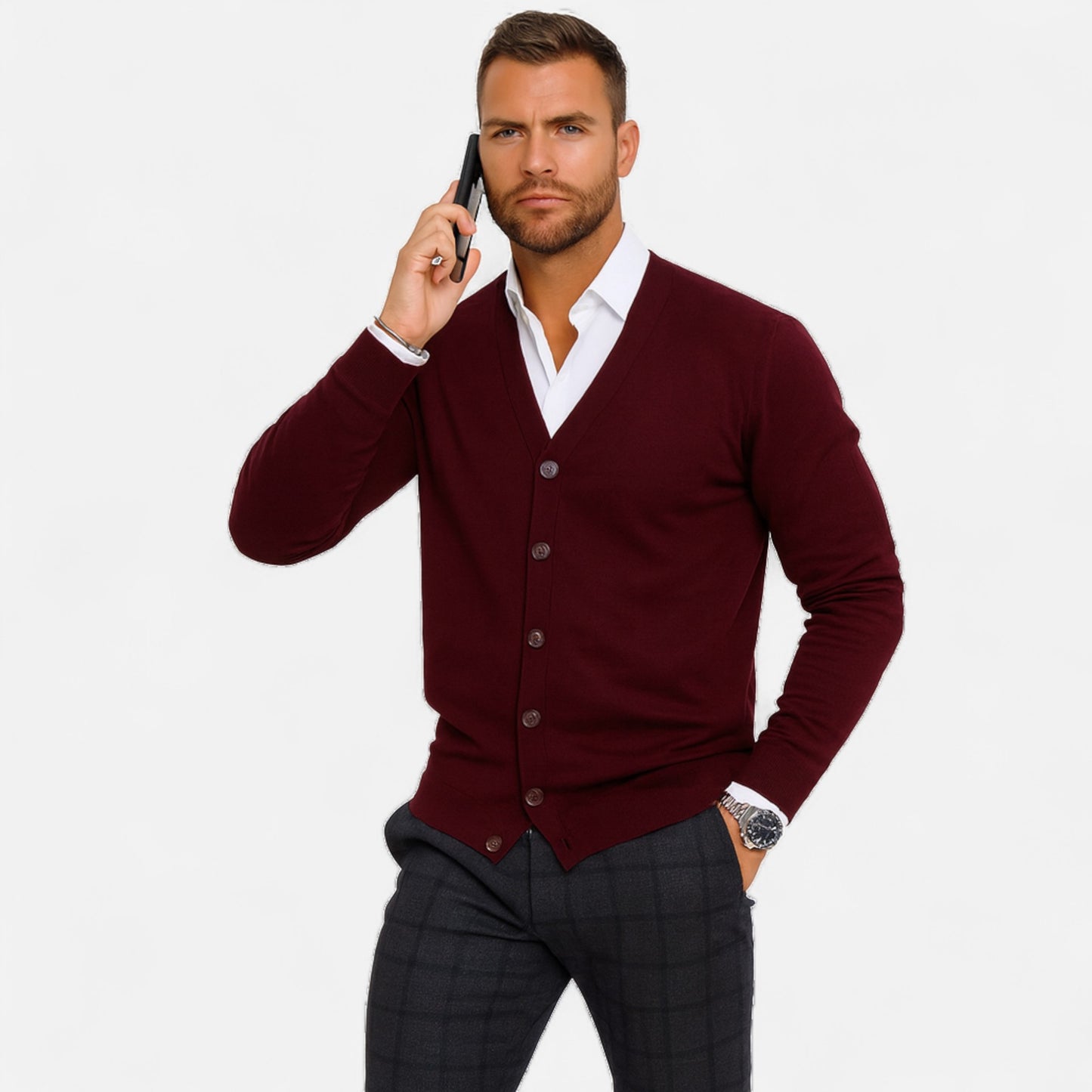 Velour Mode | Pull Tricoté Homme – Chaleur Délicate, Style Intemporel