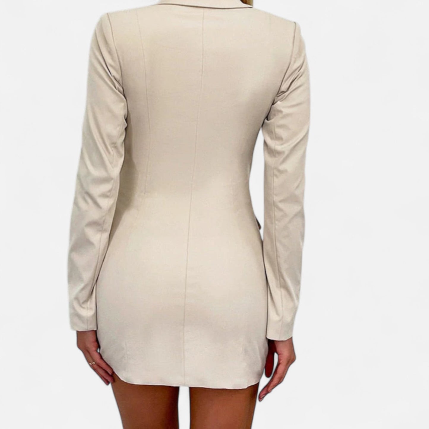 Velour Mode | Robe Blazer Femme à Découpes – Puissance Tailleur, Séduction Graphique