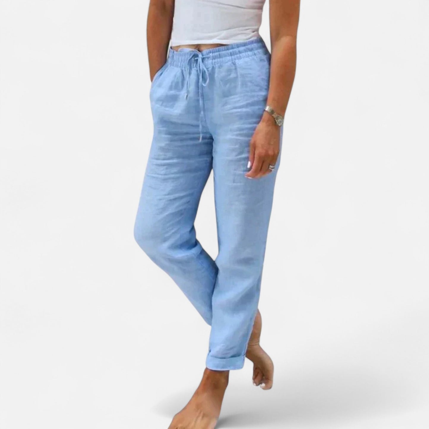 Velour Mode | Pantalon en Lin pour Femme – Légèreté et Élégance Décontractée