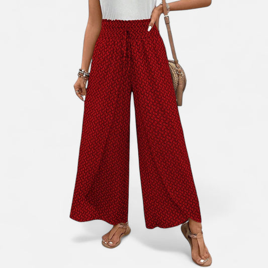 Velour Mode | Pantalon Femme à Motif Géométrique – Graphisme Élégant, Confort Structuré
