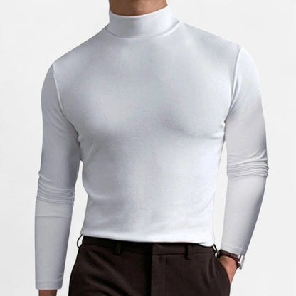 Velour Mode | Chemise Slim à Col Montant Homme – Élégance Élancée, Raffinement Moderne