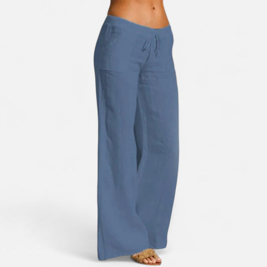 Velour Mode | Pantalon Femme à Jambes Larges – Allure Fluide, Élégance Majestueuse