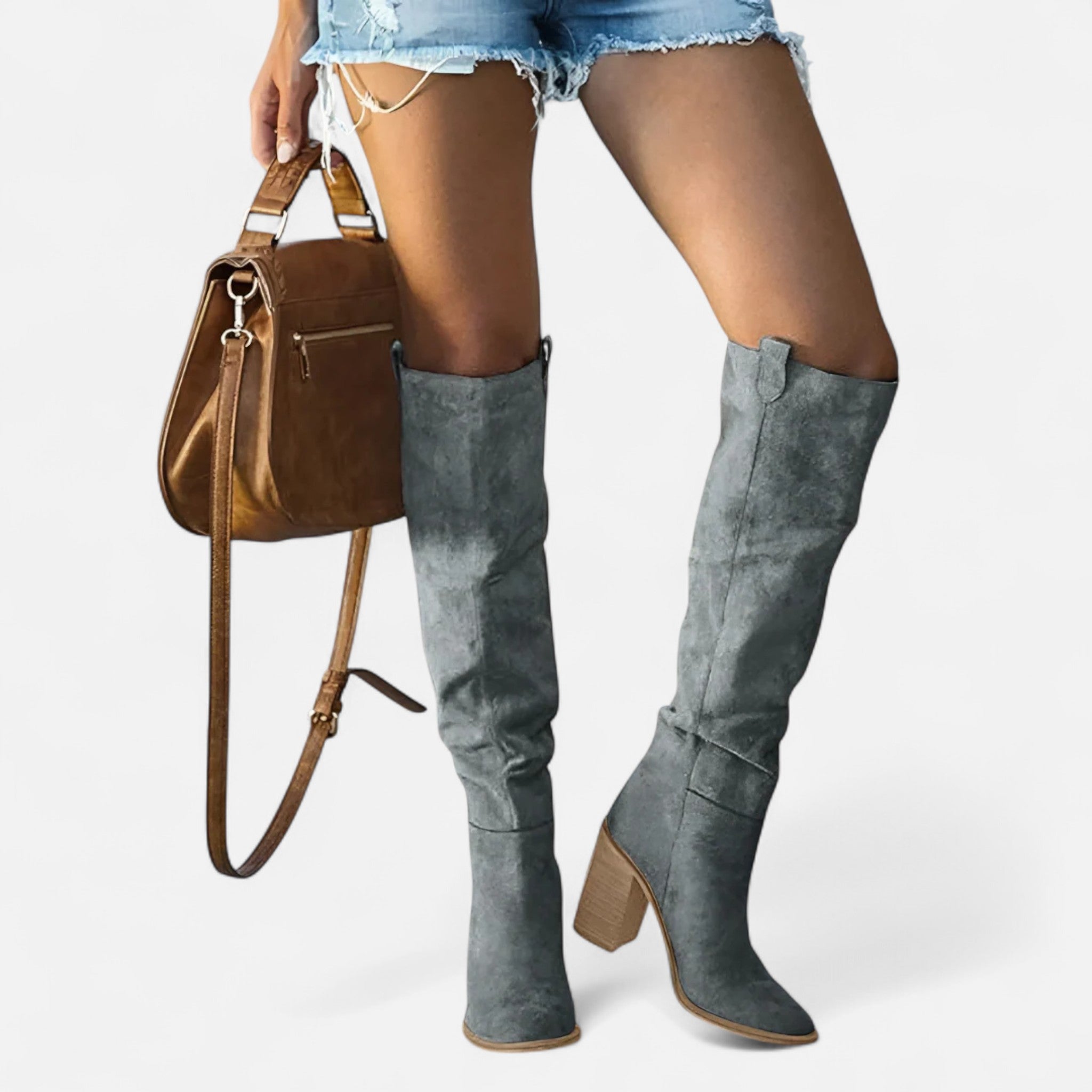 Velour Mode | Bottes confortables hauteur genou pour femme