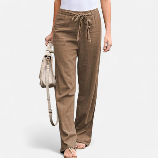 Velour Mode | Pantalon Femme à Taille Élastique – Confort Absolu, Élégance Naturelle