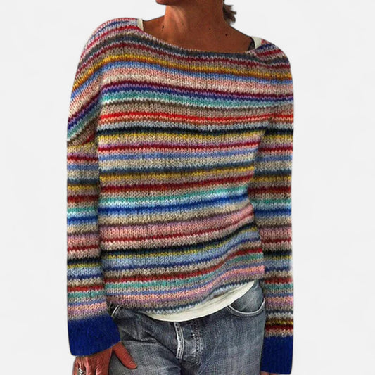 Velour Mode | Pull rayé élégant à manches longues