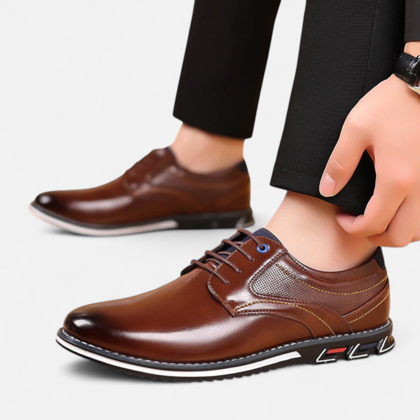 Velour Mode | Chaussures Homme à Lacets Élégantes – Style Dynamique, Confort Quotidien