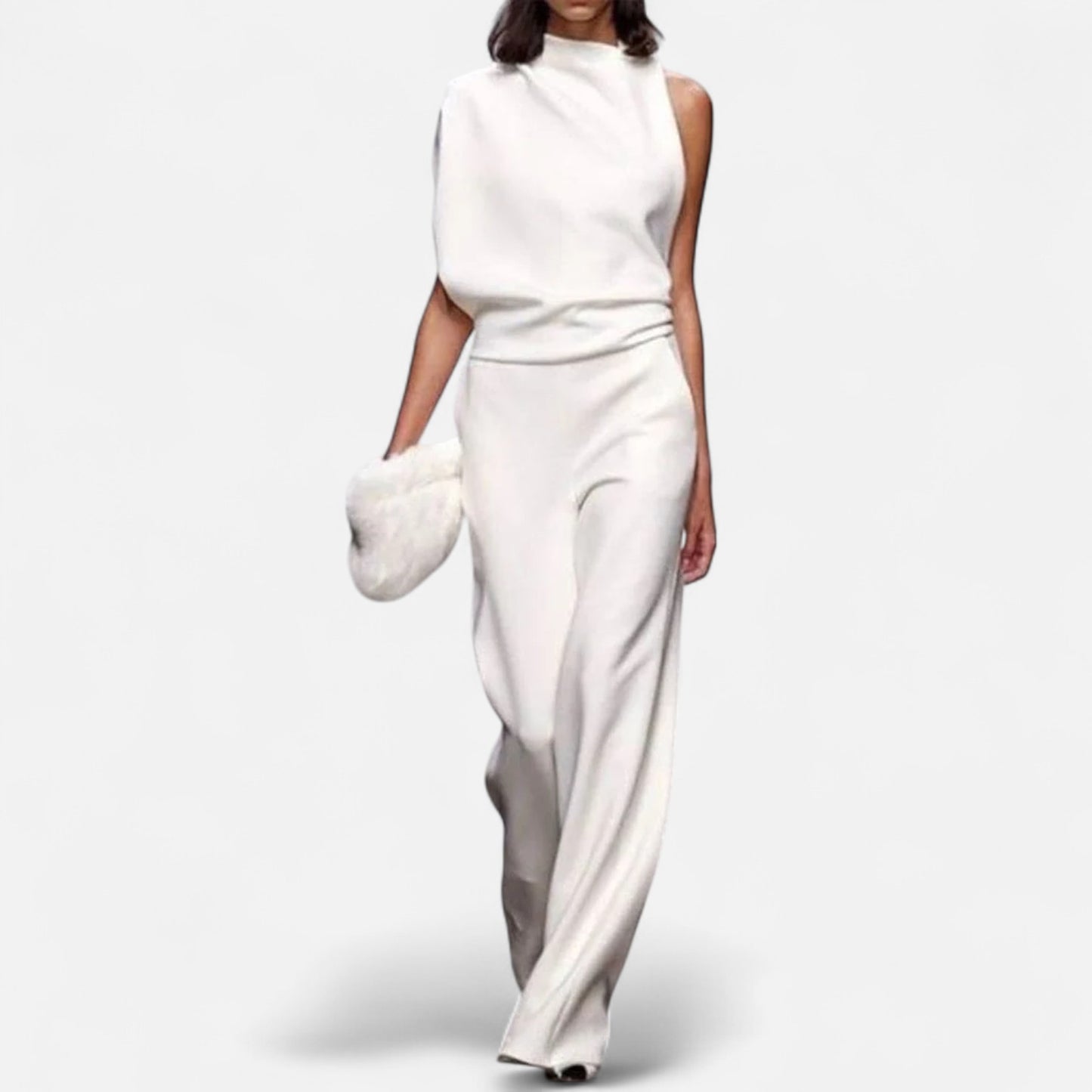 Velour Mode | Robe de Cérémonie Sans Manches – Élégance Sculptée et Charme Intemporel