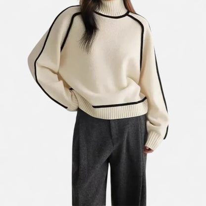 Velour Mode | Pull chaud d’hiver à col roulé pour femme