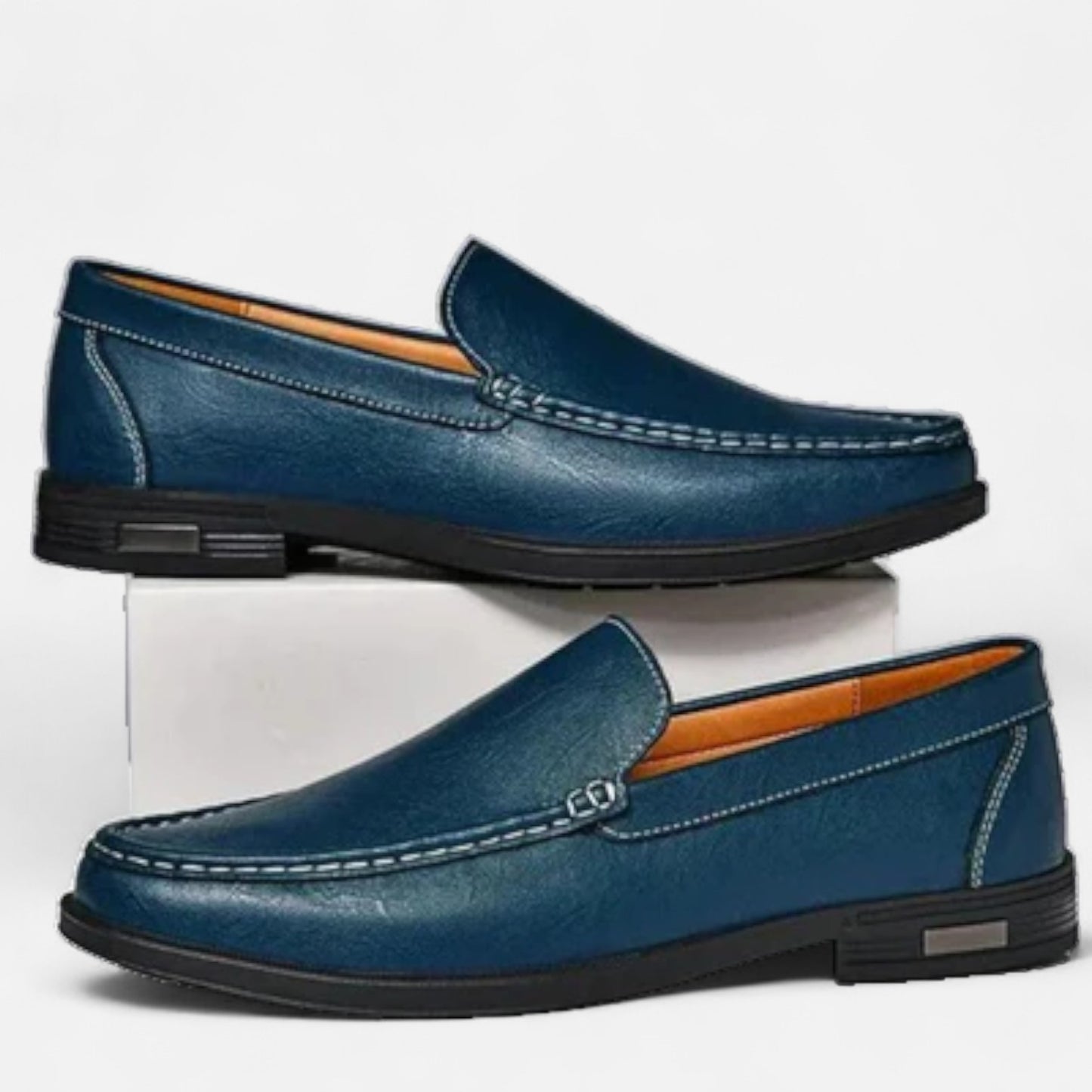 Velour Mode | Mocassins Homme à Talon Bas – Confort Élégant, Silhouette Intemporelle