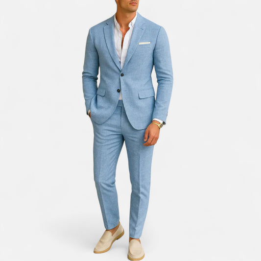 Velour Mode | Costume en lin élégant pour homme