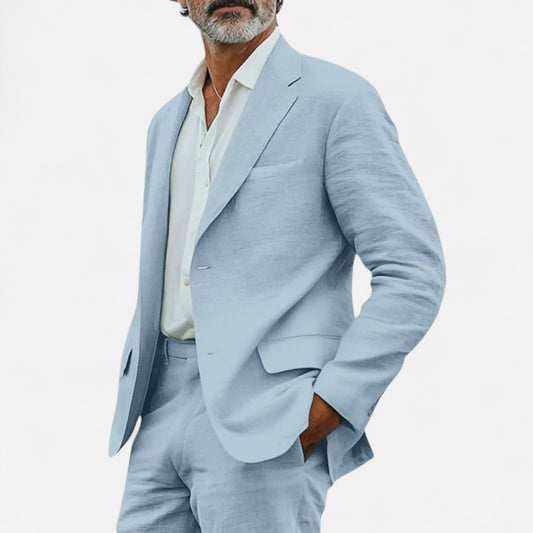 Velour Mode | Costume en lin classique pour homme