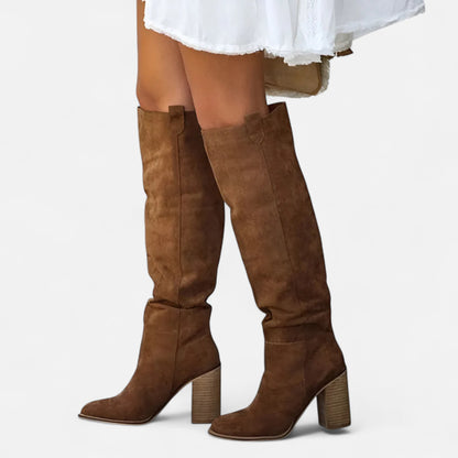 Velour Mode | Bottes confortables hauteur genou pour femme