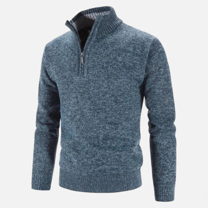 Velour Mode | Pull chaud à demi-zip pour homme