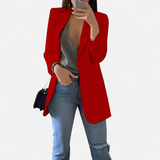 Velour Mode | Blazer d’Été Élégant Femme à Col Revers