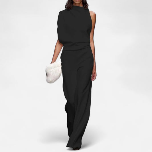 Velour Mode | Robe de Cérémonie Sans Manches – Élégance Sculptée et Charme Intemporel