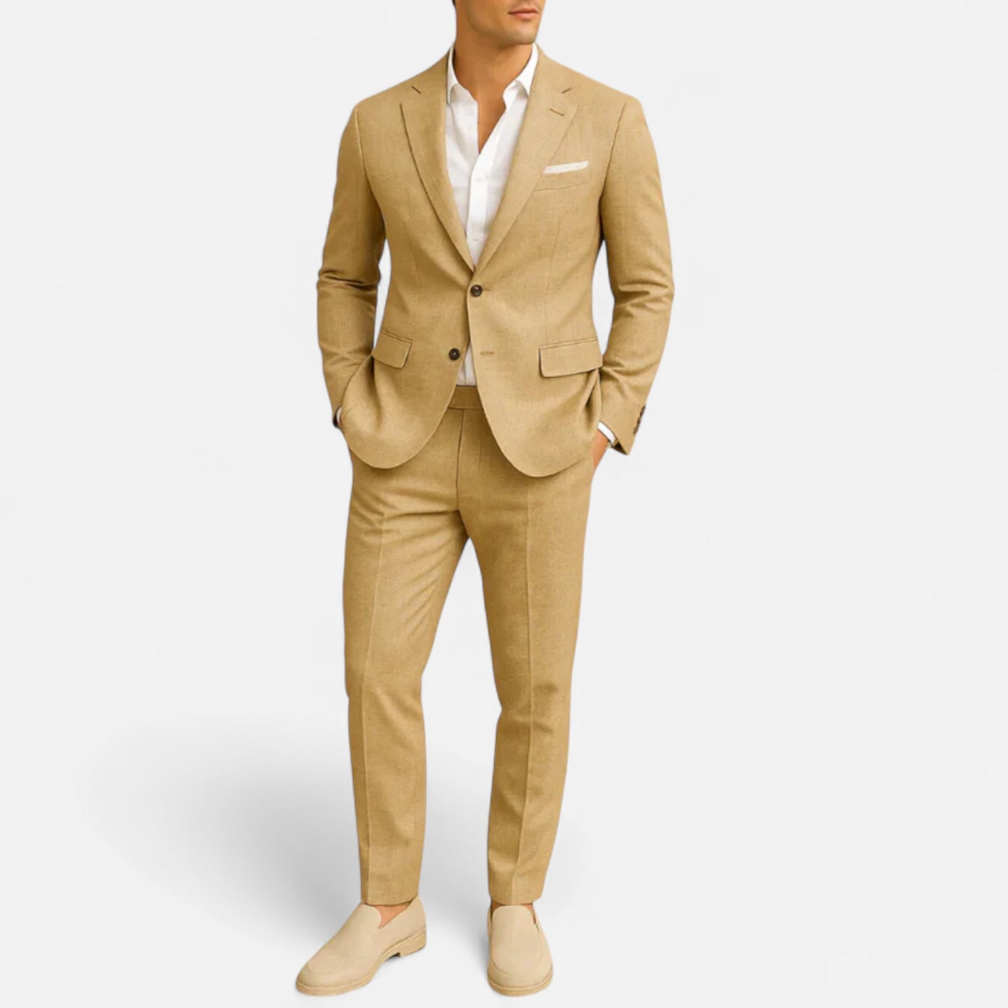 Velour Mode | Costume en lin élégant pour homme