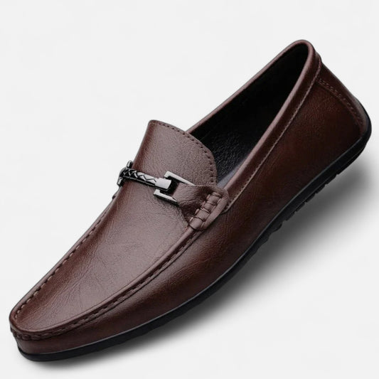Velour Mode | Mocassins Homme en Cuir Cousus Main – Élégance Classique, Confort Souple
