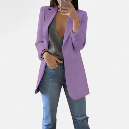Velour Mode | Blazer d’Été Élégant Femme à Col Revers