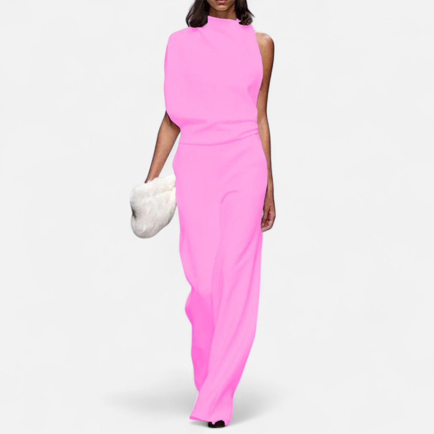Velour Mode | Robe de Cérémonie Sans Manches – Élégance Sculptée et Charme Intemporel