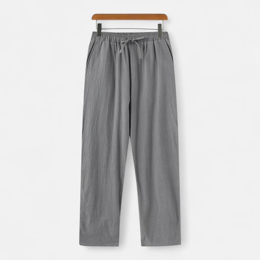 Velour Mode | Pantalon Homme en Lin Naturel – Légèreté Structurée, Élégance Décontractée