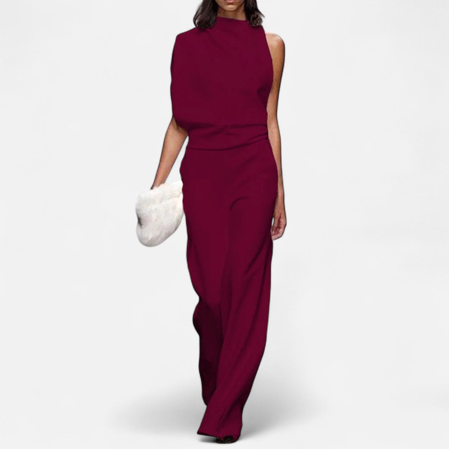 Velour Mode | Robe de Cérémonie Sans Manches – Élégance Sculptée et Charme Intemporel
