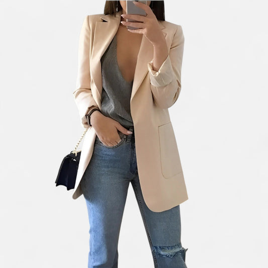 Velour Mode | Blazer d’Été Élégant Femme à Col Revers