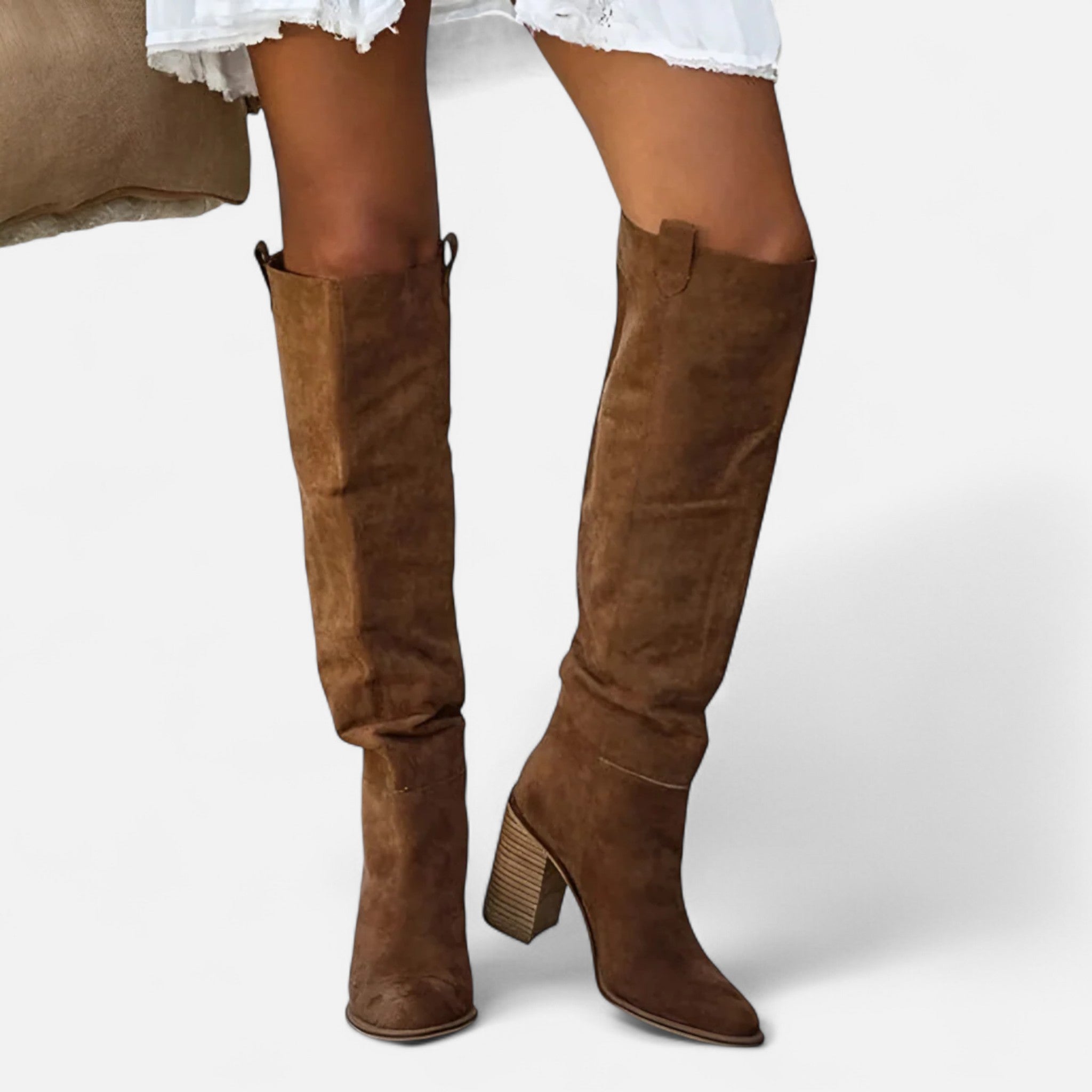 Velour Mode | Bottes confortables hauteur genou pour femme