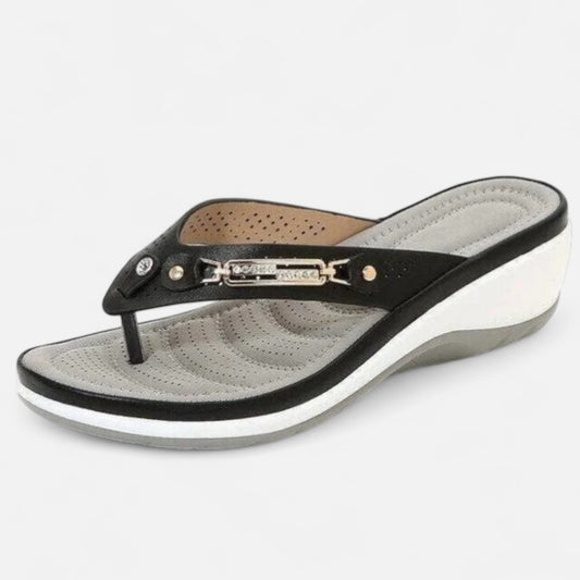 Velour Mode | Sandales Tongs Rembourrées Femme – Confort Douillet, Élégance Décontractée