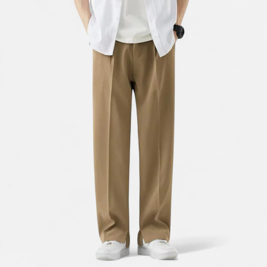 Velour Mode | Pantalon ample décontracté coupe droite