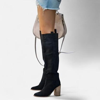 Velour Mode | Bottes confortables hauteur genou pour femme