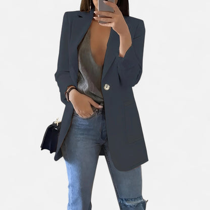 Velour Mode | Blazer d’Été Élégant Femme à Col Revers