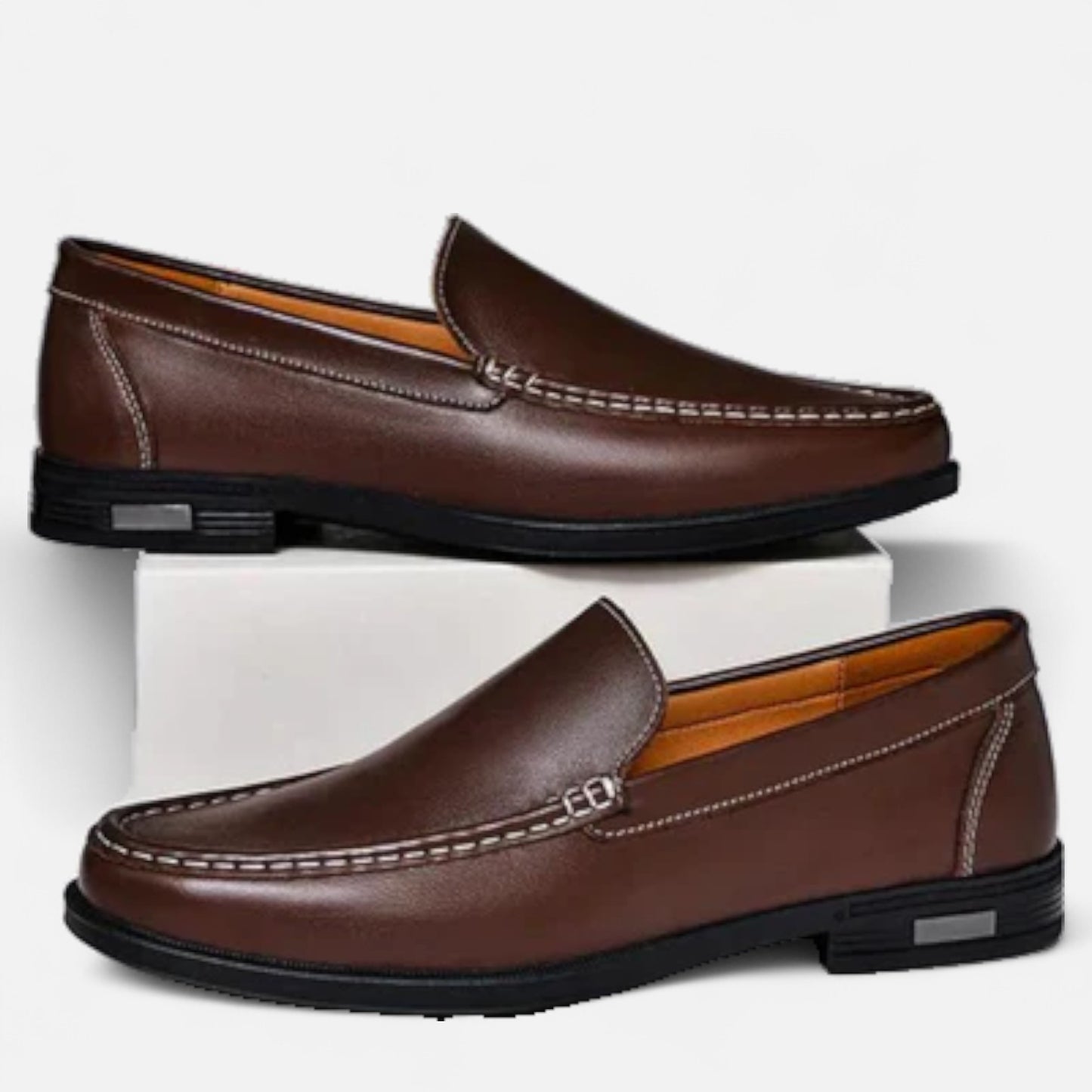 Velour Mode | Mocassins Homme à Talon Bas – Confort Élégant, Silhouette Intemporelle
