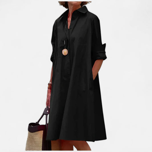 Velour Mode | Robe Polo Extensible Femme – Élégance Décontractée et Confort Respirant