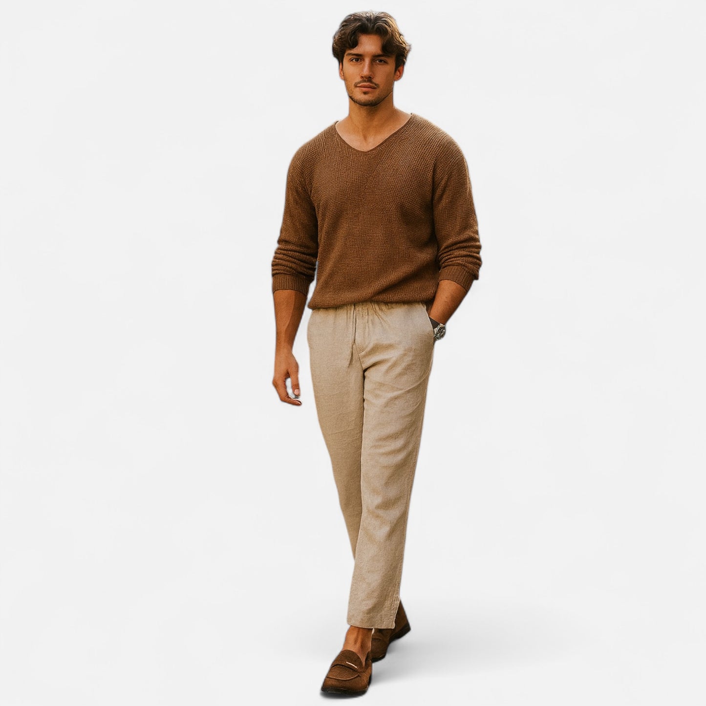 Velour Mode | Pull en maille fine à manches longues