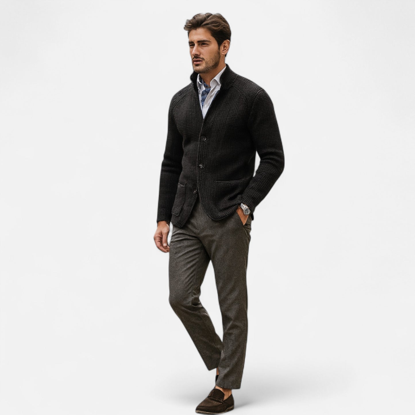 Velour Mode | Pull chaud en maille pour homme