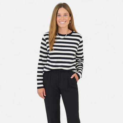 Velour Mode | Haut estival chic à rayures fines
