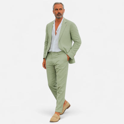 Velour Mode | Costume en lin classique pour homme