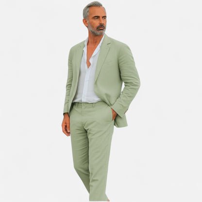Velour Mode | Costume en lin classique pour homme