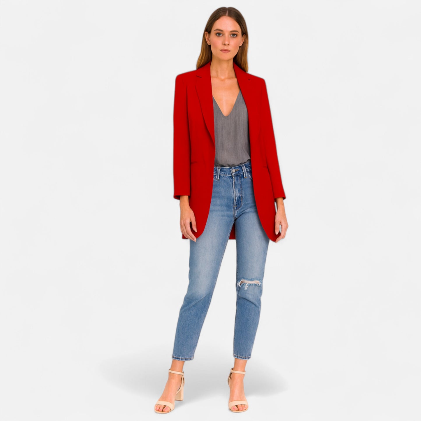 Velour Mode | Blazer d’Été Élégant Femme à Col Revers