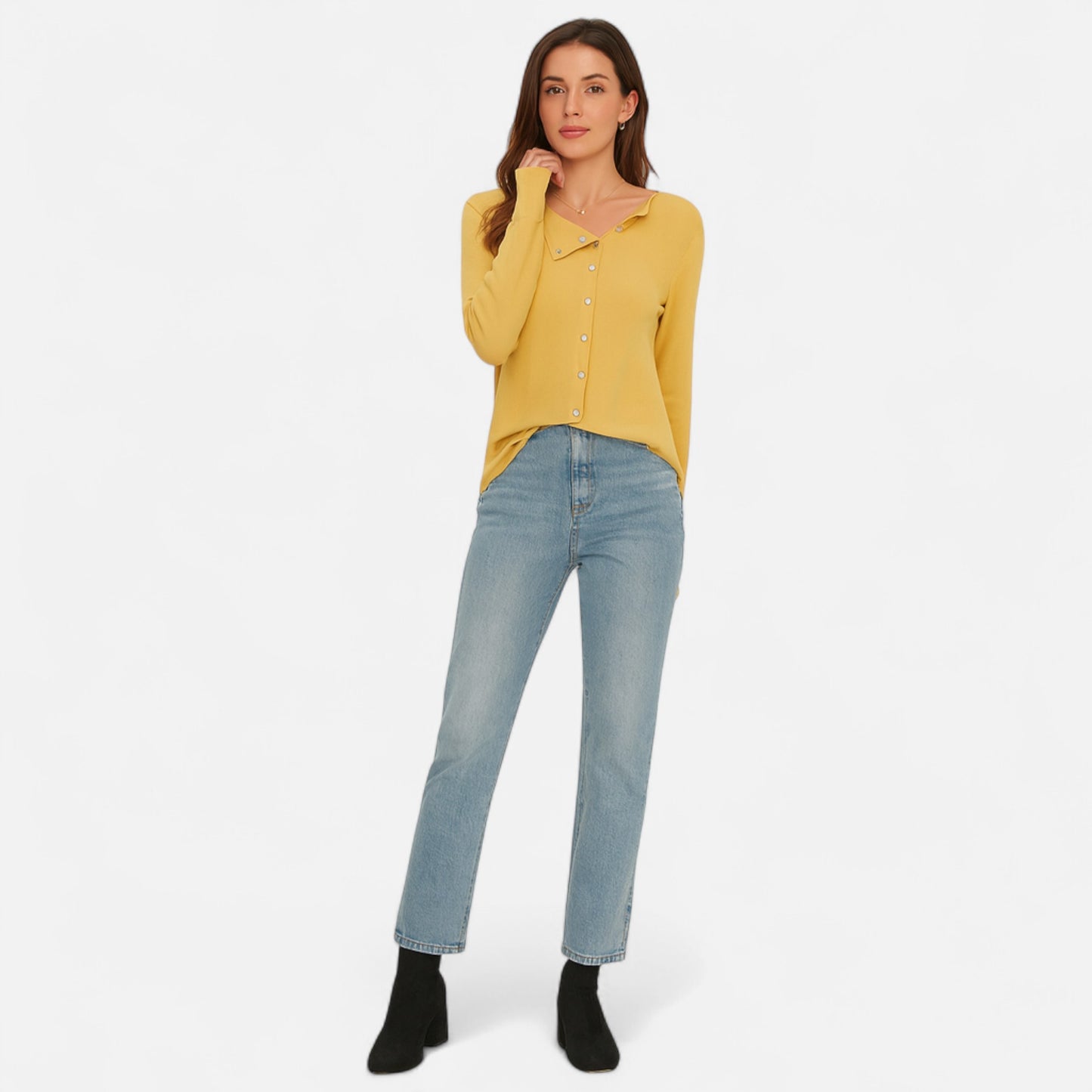 Velour Mode | Pull Élégant Femme en Maille Fine Structurée
