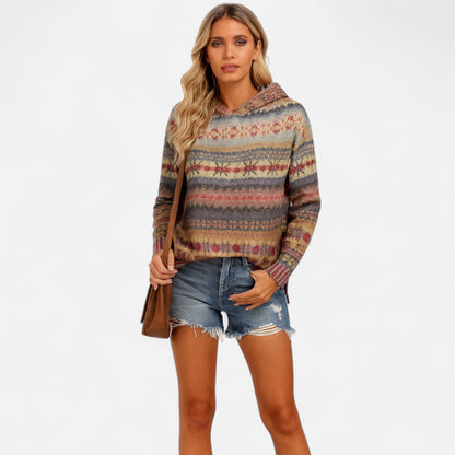 Velour Mode | Hoodie Femme Style Norvégien avec Capuche