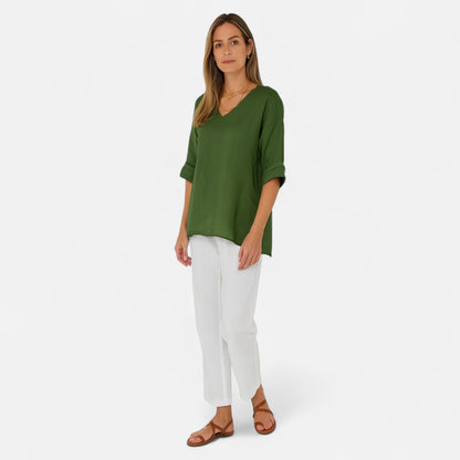 Velour Mode | T-Shirt Femme Estival Coupe Ample – Légèreté Décontractée, Élégance Naturelle