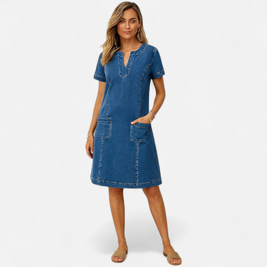Velour Mode | Robe en Jean Femme Été – Fraîcheur Décontractée, Charme Intemporel