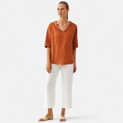 Velour Mode | Blouse Décontractée Femme – Élégance Simple, Confort Quotidien