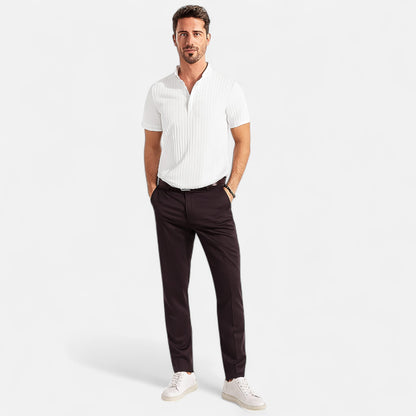 Velour Mode | Pantalon Homme d’Été Fin à Coupe Droite – Légèreté Structurée, Élégance Quotidienne