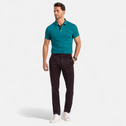 Velour Mode | Pantalon Homme d’Été Fin à Coupe Droite – Légèreté Structurée, Élégance Quotidienne