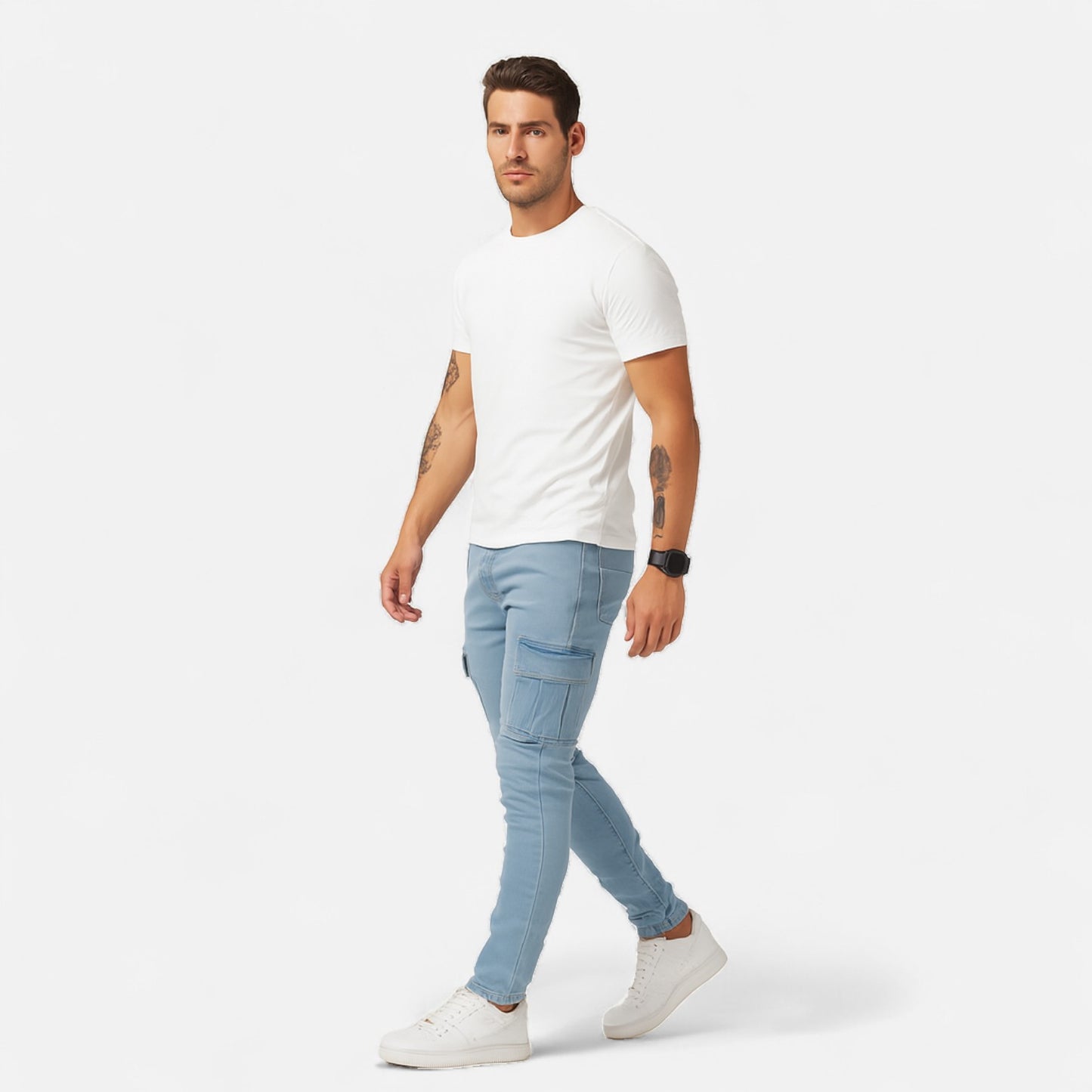 Velour Mode | Pantalon Cargo Stretch Homme – Esprit Utilitaire, Confort Extensible